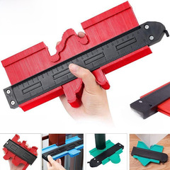 形狀輪廓測量器 多功能邊緣成型測量尺 不規則尺弧度取型器可帶鎖