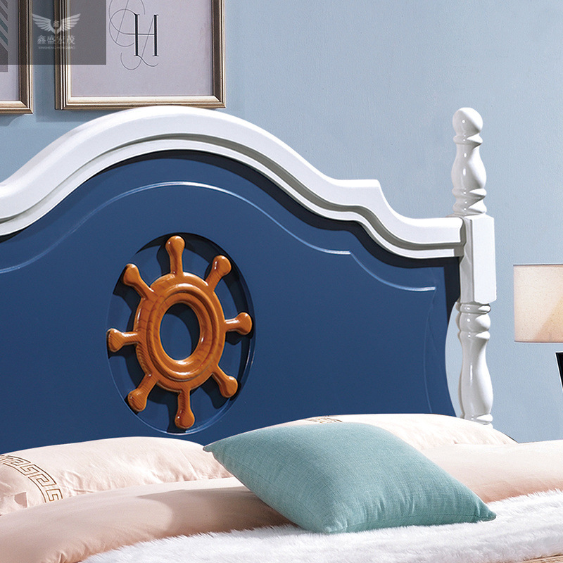 Cama de princesa moderna y simple Cama de madera maciza Cama de niños Cama de adolescentes Cama de niños Cama de niños Cama de niñas Cama individual Príncipe