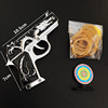 Hair rope, metal gun, launcher, toy for boys, automatic shooting, wholesale