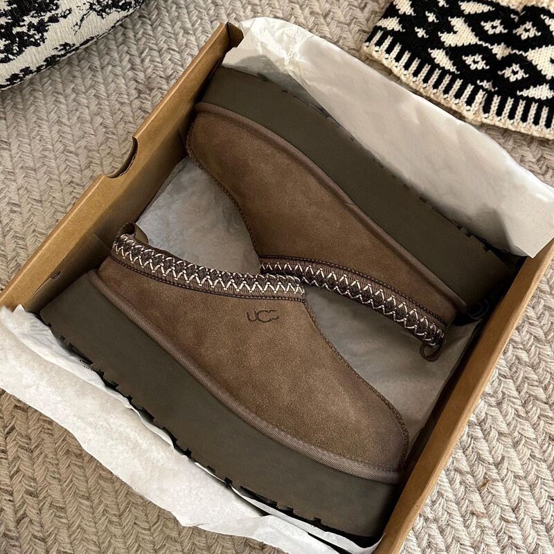 Tazz Ethnic Style Snow Boots for Women 2025 Winter New Thick-Soled Slippers for Outer Wear Baotou Slippers Thickeneded Cotton Shoes Non-Slip