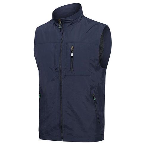 Spring and Autumn Outdoor Men's Vest Jacket Men's Sleeveless Vest Back Vest Youth Vest Group Buying Custom Print Logo