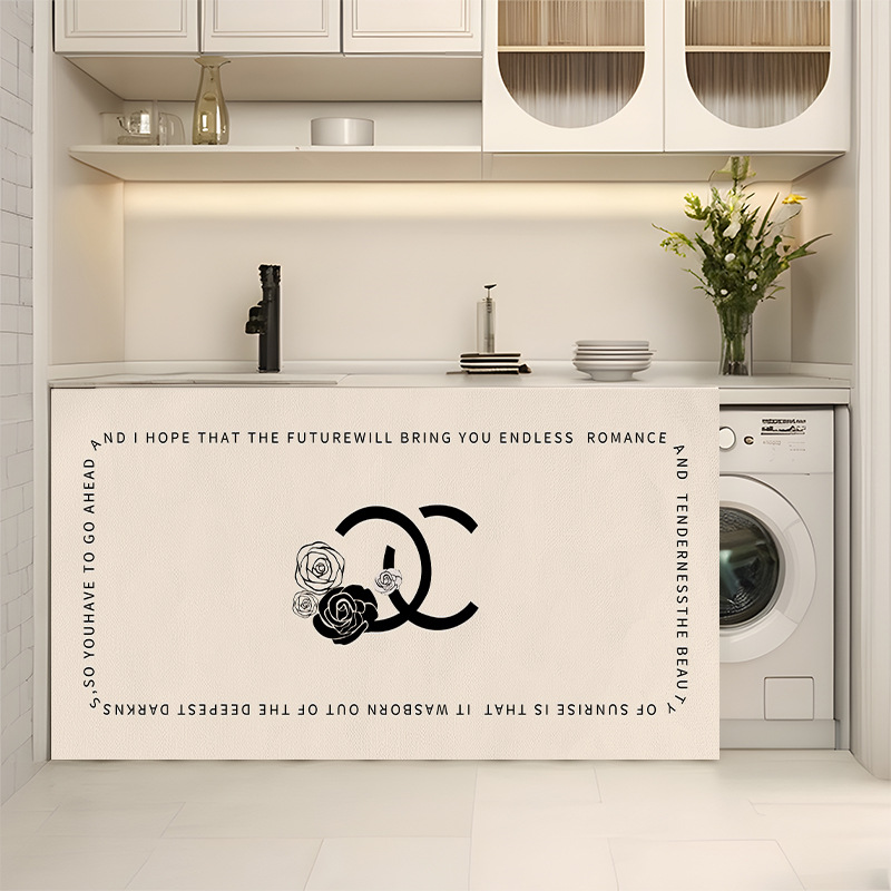 2025 New Bathroom Washbasin Shade Curtain Cabinet Waterproof and Oilproof Shade Curtain