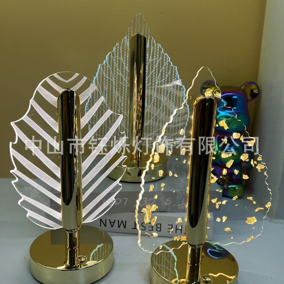 Suministro directo de fábrica estilo minimalista moderno red ins cama dormitorio cabecera acrílico tres colores atenuación luz nocturna creativa