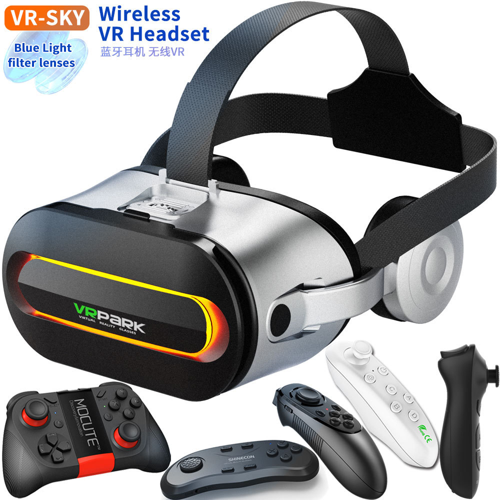 New Vrpark Glasses All-In-One Cross-Border High-Definition Movie Smart Headset Vrbox Bluetooth Vr Glasses Factory