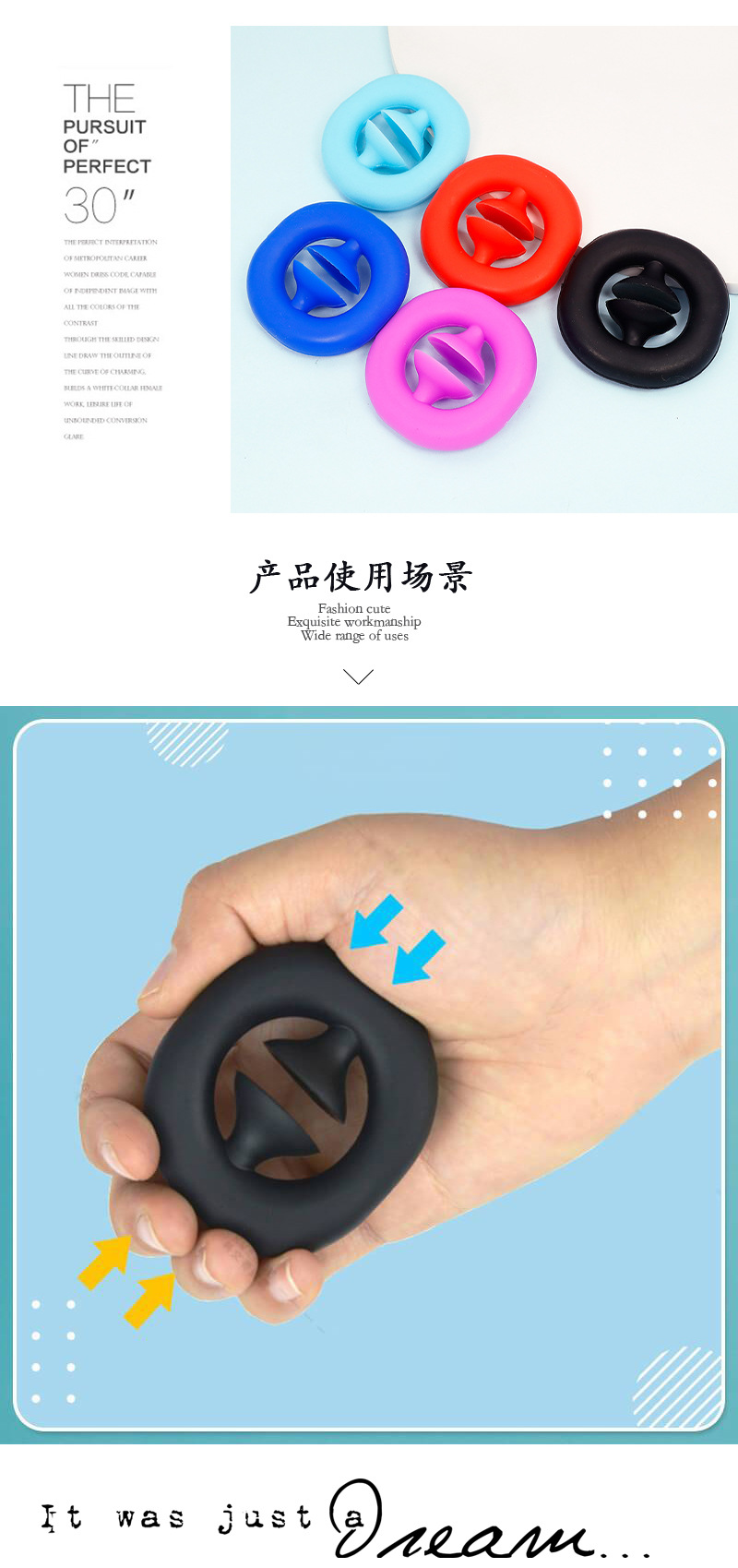 Fashion Korean New Style Simple Silicone Portable Gripper display picture 7