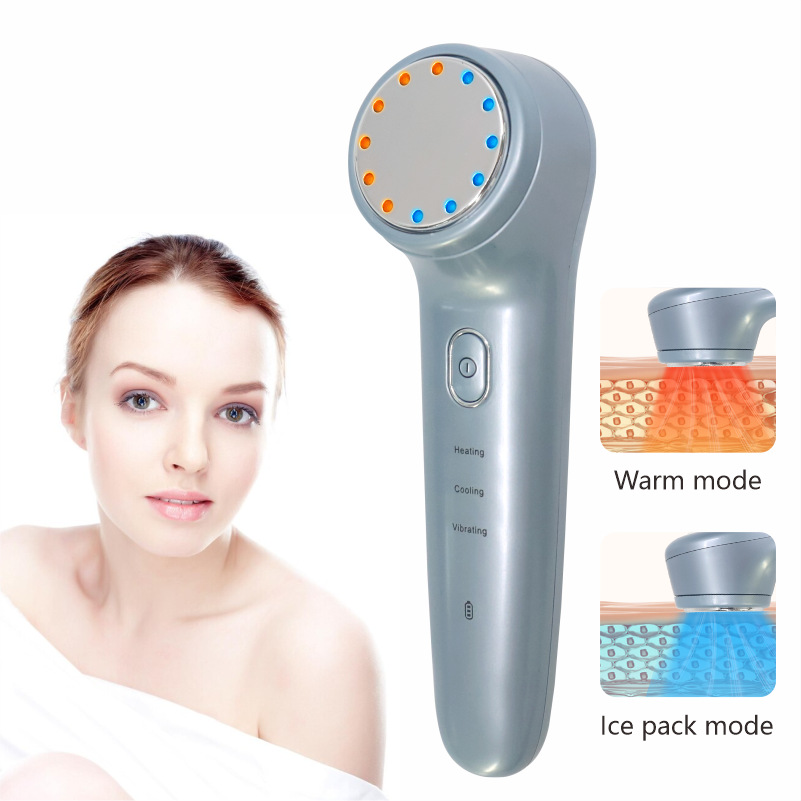 Hot and Cold Introduction Device, Handheld Beauty Device for Home Use, Makeup Remover, Essence Introduction Device, Skin Rejuvenation Device, Portable Skin Care Device