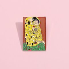 歐美新款卡通人物造型胸針 個性創意油畫徽章 背包襯衫領搭配飾品