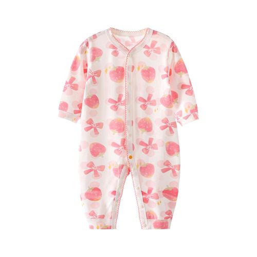 Newborn baby clothes, infant clothes, Cocos jumpsuit, long-sleeved boneless baby girl clothes