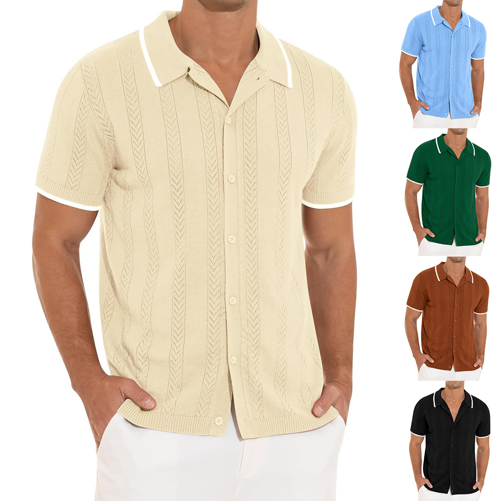 short-sleeved-polo-shirt-summer-button-lapel-top-fashion-business-mens-clothing