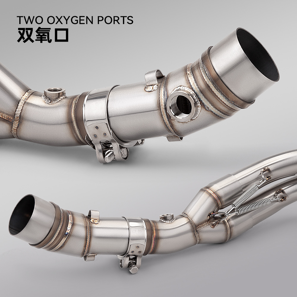 Er6F Z650 Er6N Ninja650 Full Section Exhaust Pipe Modification Split Front and Rear Muffler Set