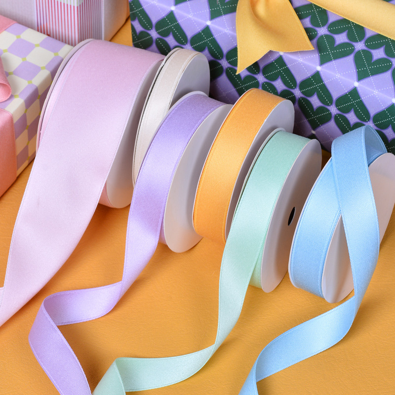 Cintas de algodón poliéster accesorios de decoración de prendas de vestir pantalones colgantes de orejas DIY acrobacias para el cabello correa de cabello de doble cara poliéster mate cinta de algodón