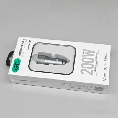 Metal car charger for Apple 15 Huawei iqoo Xiaomi mobile phone 200W flash charger (Mobil şarj cihazları) - ca05-car-charger-fully-compatible-with-super-fast-charging