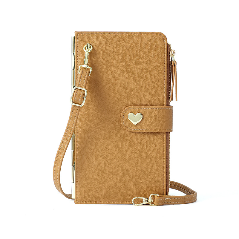Haitao pantalla táctil bolso del teléfono móvil de las mujeres multi-tarjeta monedero multi-funcional de gran capacidad crossbody cremallera titular de la tarjeta