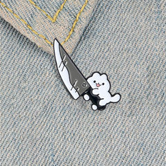 Cat Creative Cute Japanese Style Brooch Cartoon Personality Pin Badges Decorations for Clothes Bags Funny Accessories Trendy for Men and Women