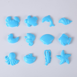Children's Educational Toys Little Ocean 12-Piece Set Ultra-Light Clay Space Toy Sand Plastic Mold Handmade