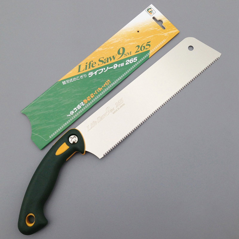 Japanese Okada Saw Z Brand Standard Woodworking Saw W-265 Wood Saw Woodworking Tool Hand Saw for Cross-Cut, Longitudinal Cut, and Miter Cut