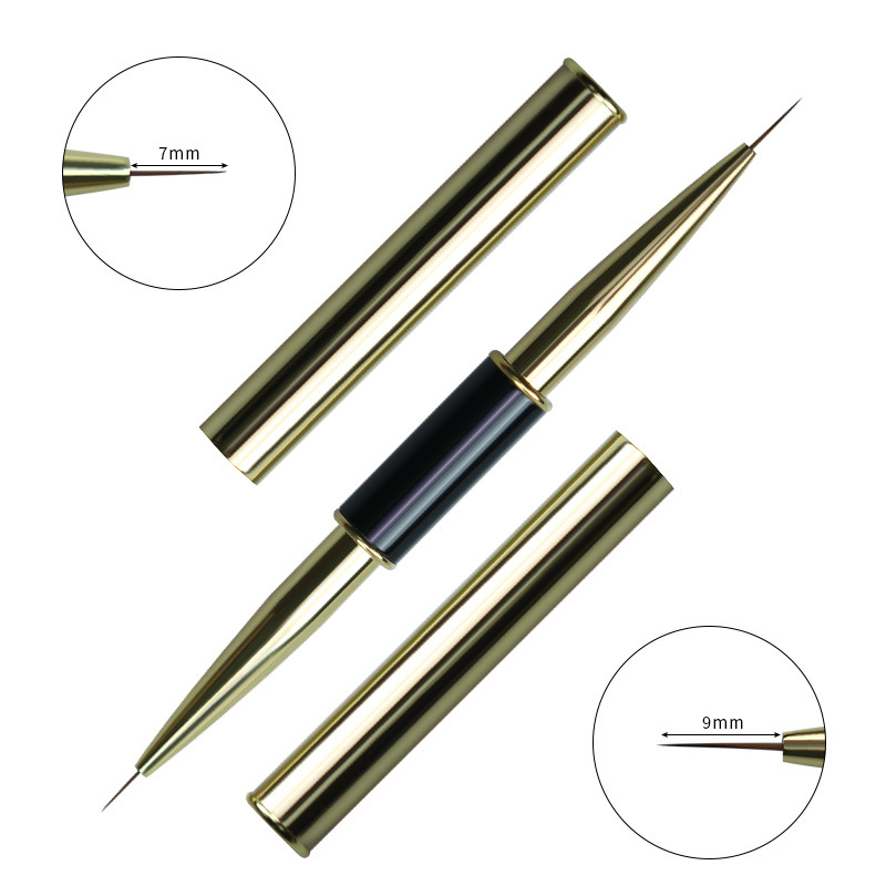 Herramienta de pincel de uñas de fototerapia gel fila pluma tallada cristal trazo flor dibujo línea pintura pluma serrado pluma flor