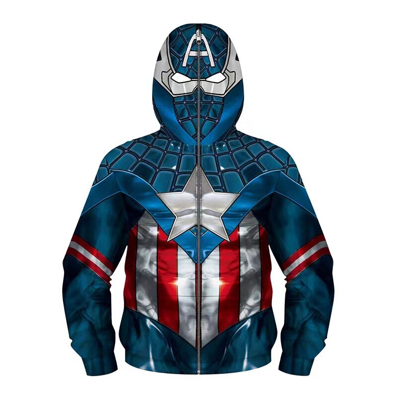 2022 Cross-border New Japanese Ninja 3D Digital Printing Children's Role-playing Masked Long-sleeved Children's Sweater