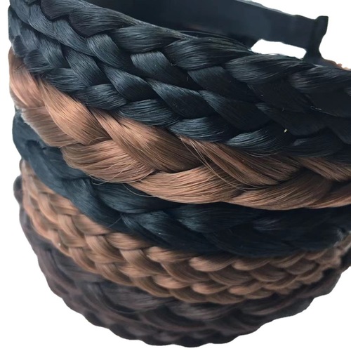 Wig headband Korean jewelry twist braid toothed non-slip headband pressed hair wide-brimmed headband hairpin for adult women