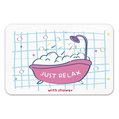 Avtomobil döşəmə paspasları Mat Bathroom Toilet Door Absorbent - pink-bathtub-40cm60cm-new-diatom-mud