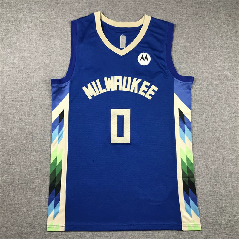[23款雄鹿0蓝城市利拉德球衣23 Bucks Blue City Lillard jerseys]