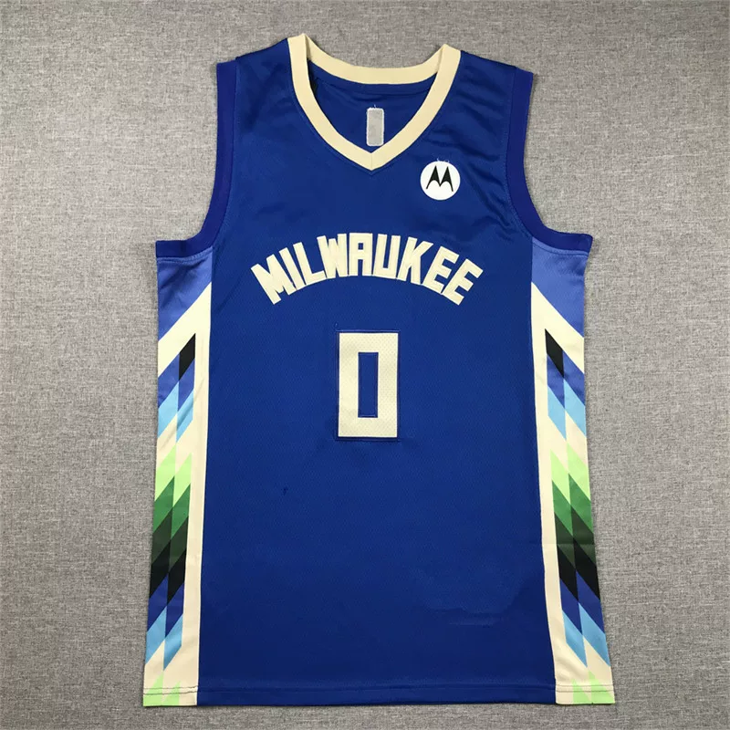 [23款雄鹿0蓝城市利拉德球衣23 Bucks Blue City Lillard jerseys]