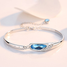 十二星座手镯女s925纯银缪斯之眼奥地利水晶手环情人节礼物送女友