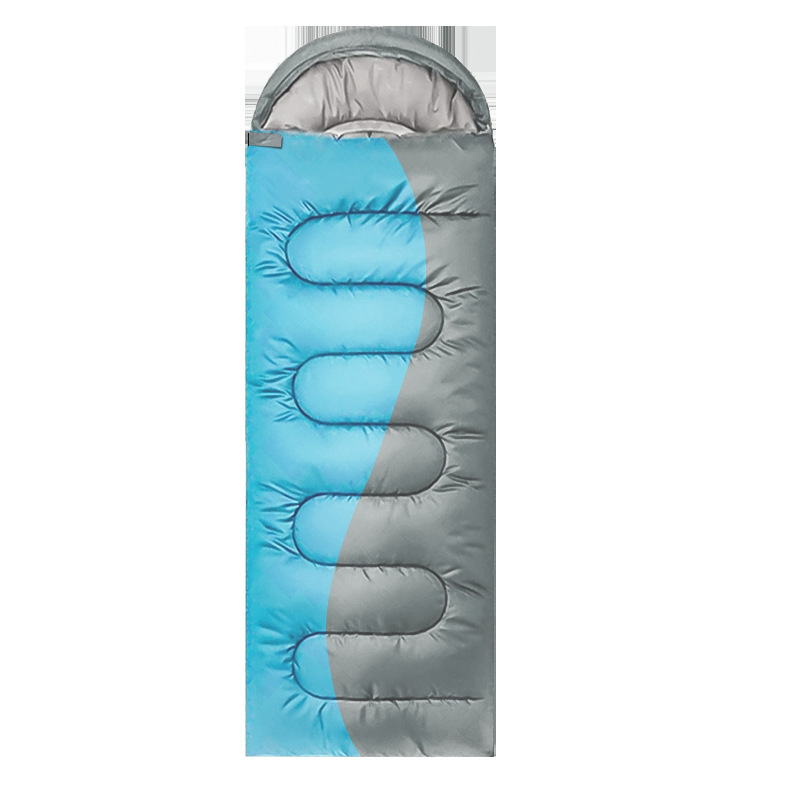 파란색과 회색 s190T 방수 원단 무게 1.3kg