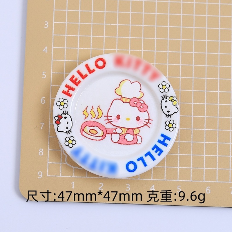 かわいいシェフニャニャープレート食品おもちゃ漫画手作り diy ジュエリーアクセサリークリーム接着剤樹脂小物アクセサリー材料|undefined