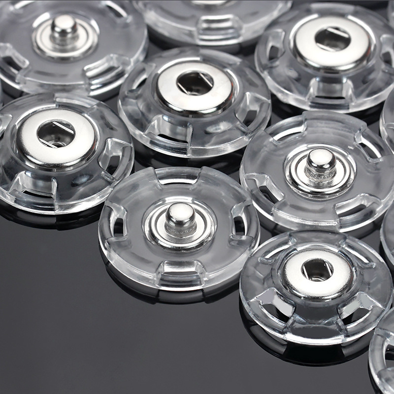 Hidden button female button sweater invisible button transparent coat button anti-exposure shirt snap button clothes buckle accessories