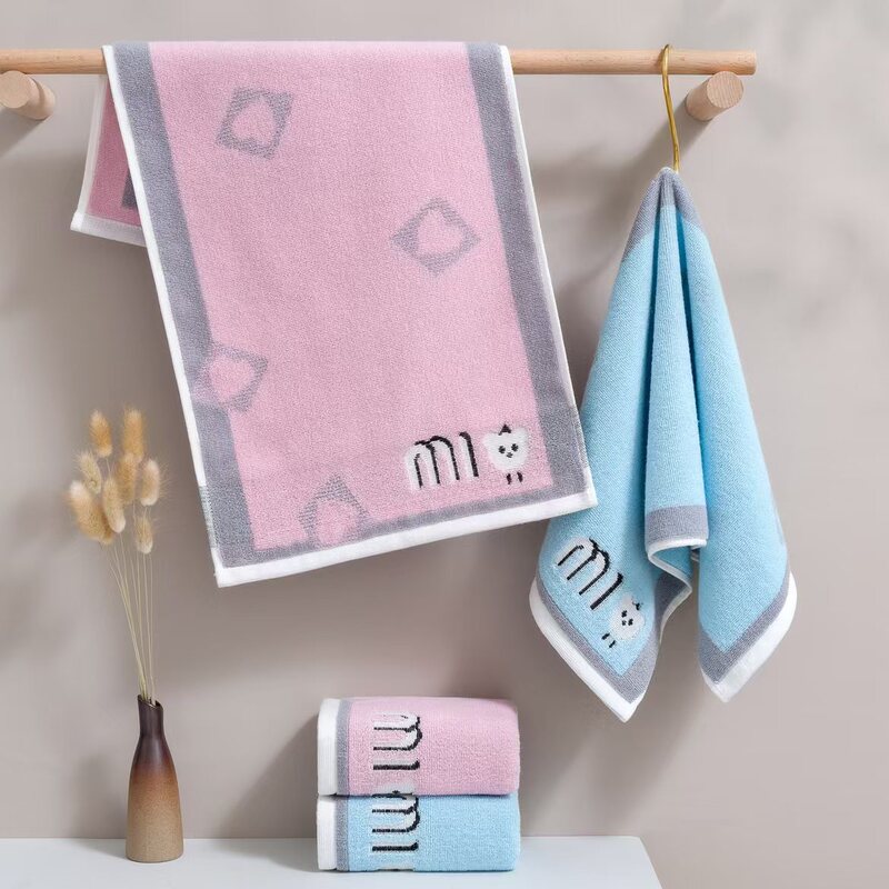 7A Antibacterial 30*60 Yarn-dyed Cotton Student Towel Soft Absorbent Household Face Wash Face Towel Medium Large Children's Towel 7A Antibacterial 30*60 Yarn-dyed Cotton Student Towel Soft Absorbent Household Face Wash Face Towel Medium Large Children's Towel