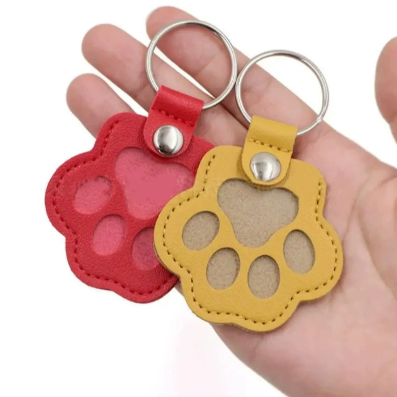 Популярный набор для хранения шерсти питомцев с кошачьими лапками, мультяшный брелок для защиты от шерсти кошек и собак