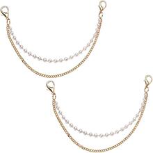 U 74435 Pearl metal detachable shoe chain ��������ɲ�ж�ٴ�