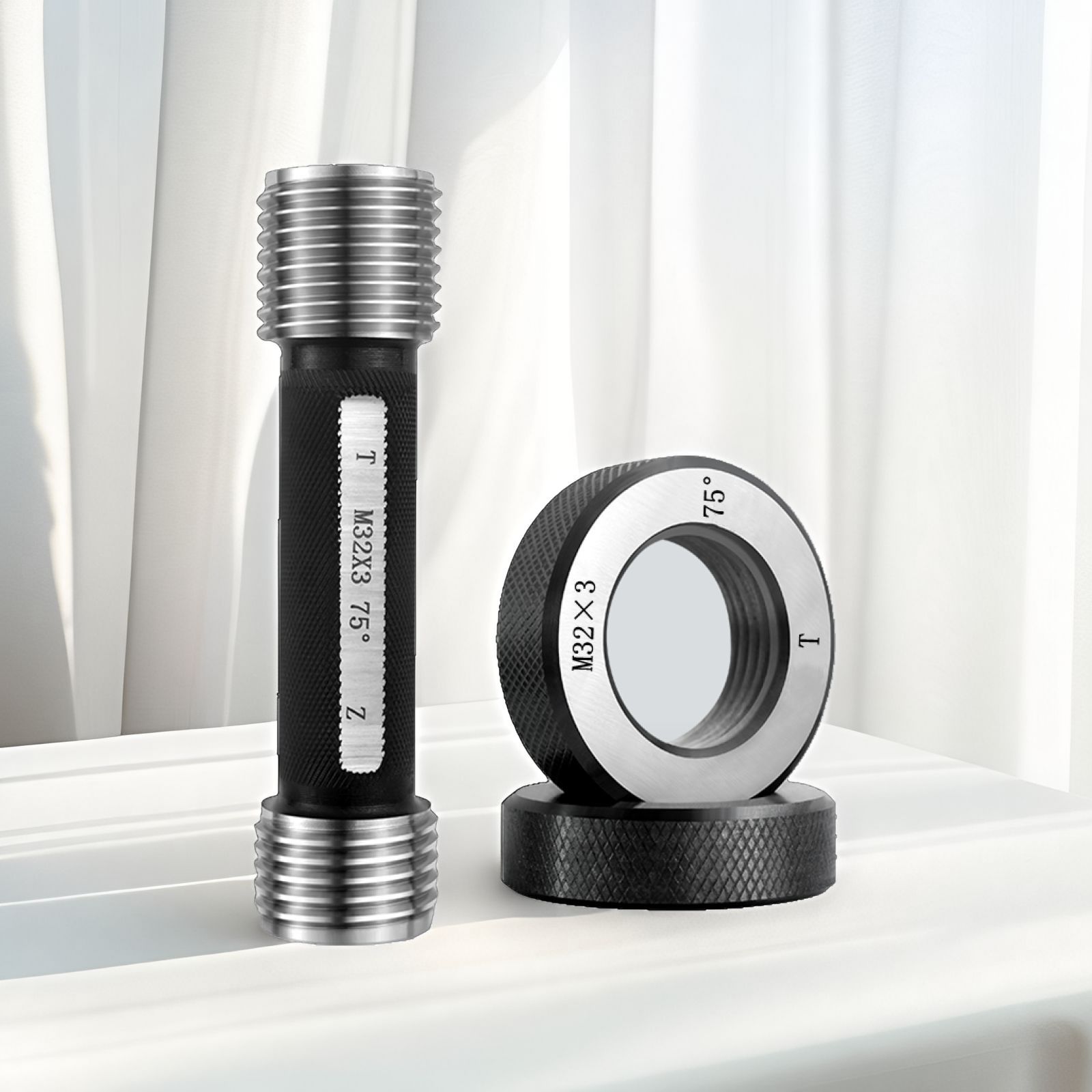 通止规 螺纹环规塞规 环规塞规 75度60度 钢筋套筒通止规 镦粗