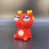 8 cm burst eye dragon (keychain) red+OPP bag