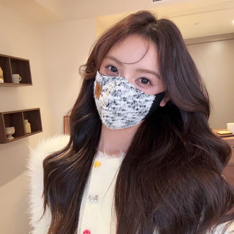 秋冬季保暖口罩加绒可爱透气女高颜值防风防寒护脸护眼角面罩加厚|undefined