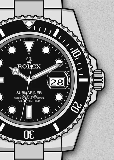 Venta al por mayor de pósteres y pinturas de relojes de renombre mundial para exportación, TikTok, Amazon, Temu, AliExpress, lienzo para pintar