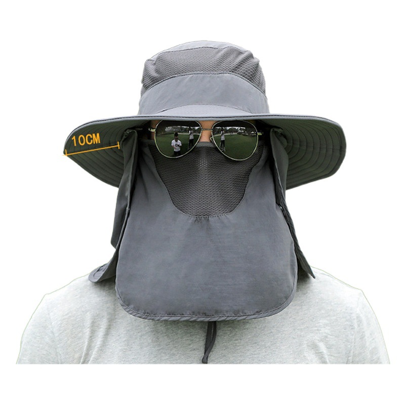 漁師帽子男性日よけ帽子夏屋外速乾日焼け止め帽子釣り帽子通気性太陽帽子女性マスク帽子