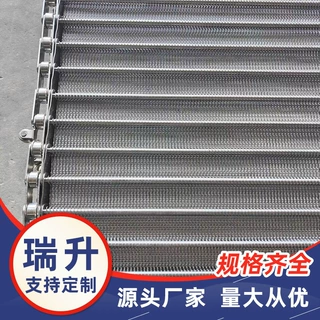 不锈钢一字乙型网带 巧克力涂层生产线食品输送网带非标定做