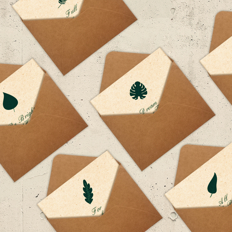 复古款教师节贺卡情人感恩祝福卡片小卡母亲节商务留言卡信封套装|ms