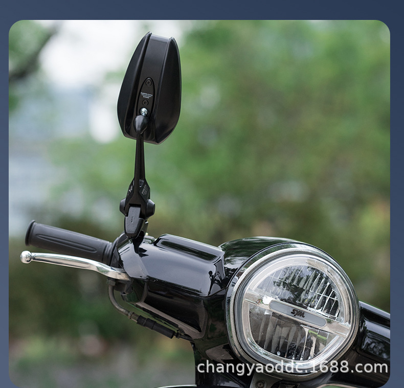 AOS4 universal motorcycle rearview mirror reverse mirror modified universal mirror anti-glare Japanese mirror Mavericks rearview mirror