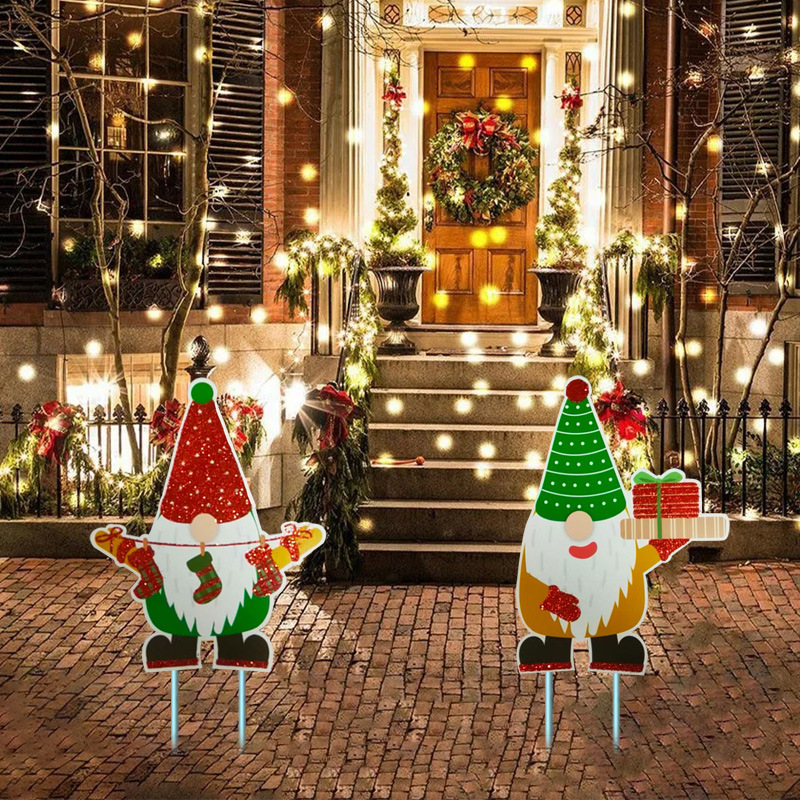 Cross-Border Outdoor Yard Signs, Lawn Pp Hollow Board Garden Decorations, Christmas and Halloween Holiday Ground Signs, Custom-Made Cross-Border Outdoor Yard Signs, Lawn Pp Hollow Board Garden Decorations, Christmas and Halloween Holiday Ground Signs, Custom-Made