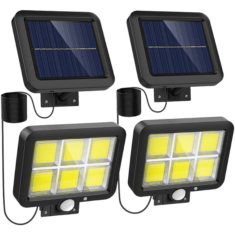 Al Aire Libre impermeable solar LED lámpara de la lámpara de inducción del cuerpo humano 100COB split lámpara 120COB lámpara de pared lámpara de jardín