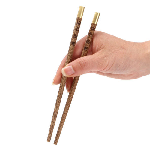 Round-top Fortune Chicken Wing Wood Chopsticks 18/23cm Children's Chopsticks, Unpainted and Unwaxed, Household Solid Wood Short Chopsticks, Logo Engraving Available