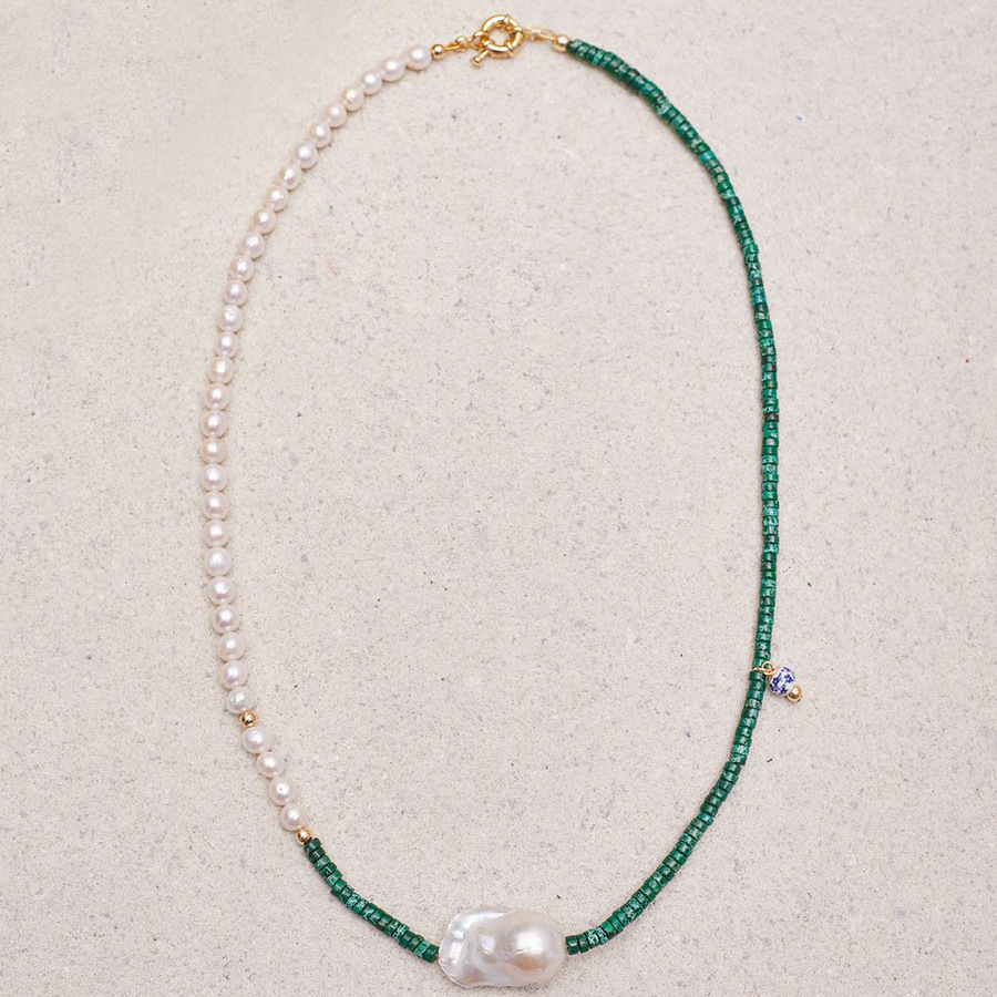32g Weight Bracelets, Necklace Classification 2 PCS/Package Quantity Holiday, Daily Occasion Beaded, Freshwater Pearl, Titanium Steel Material Geometric Pattern Women's Gender Casual, Simple Style Style 2 PCS/Package Beaded Freshwater Pearl Titanium Steel Freshwater Pearl Jewelry Sets 5