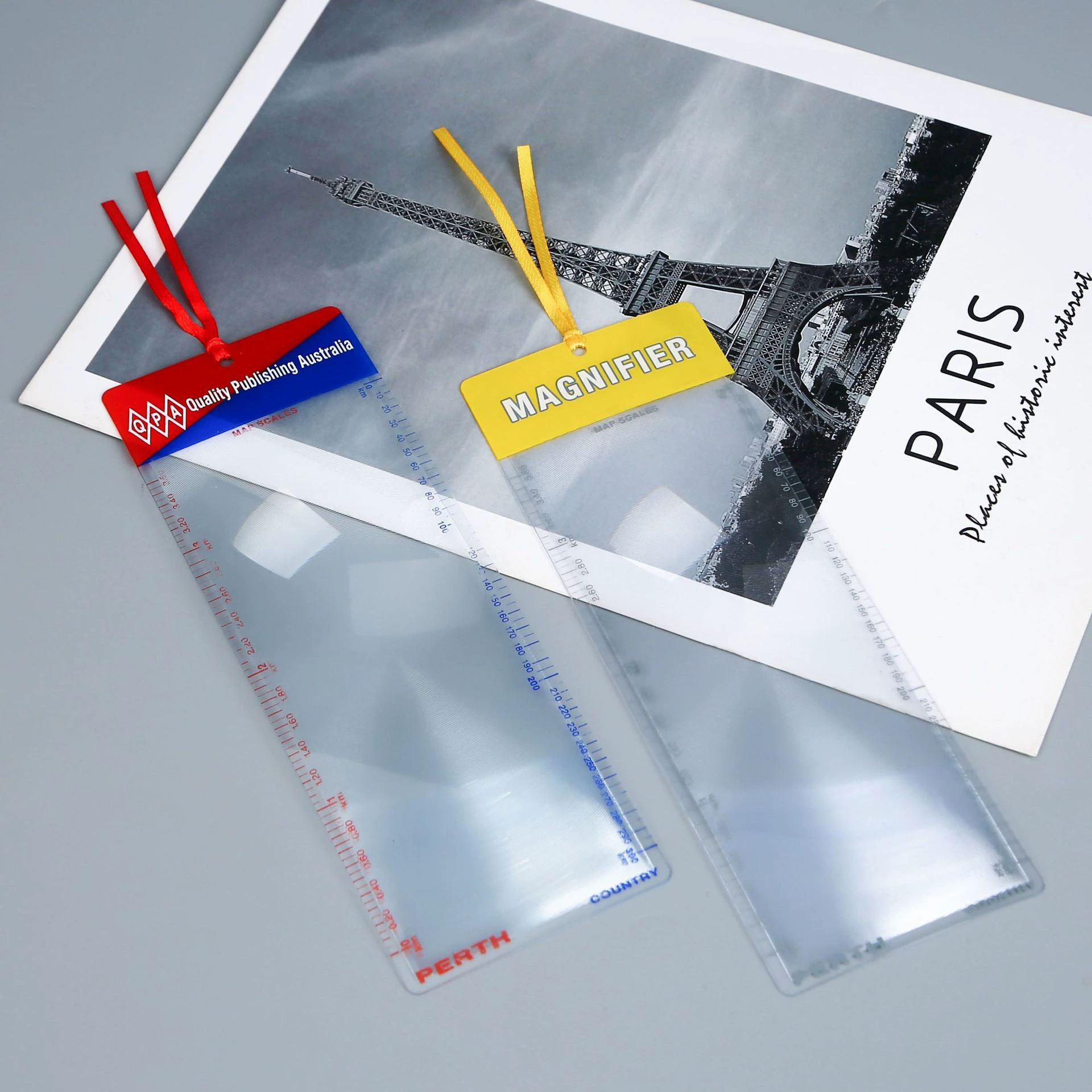 Многофункциональная лупа-закладка с 3-кратным увеличением типа Френеля, портативная, из ПВХ, высокое разрешение, оригинальный продукт, с возможностью нанесения логотипа.