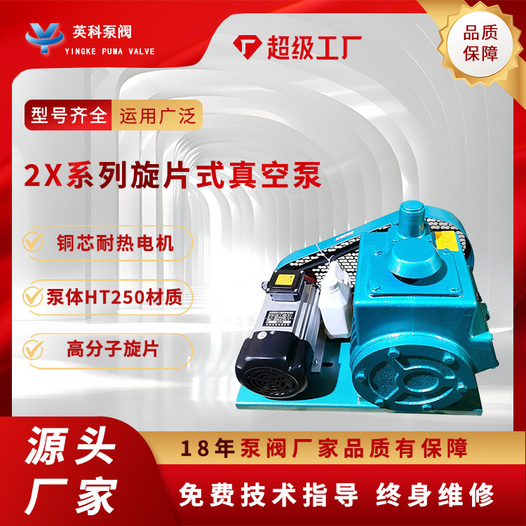 旋片真空泵2X树脂真脱泡机硅胶AB胶水抽气泡真空机双级工业防爆
