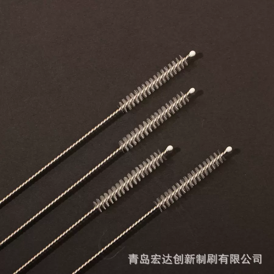 厂家供应不锈钢清洁刷儿童水杯吸管刷宫颈取样刷长柄毛刷小毛刷