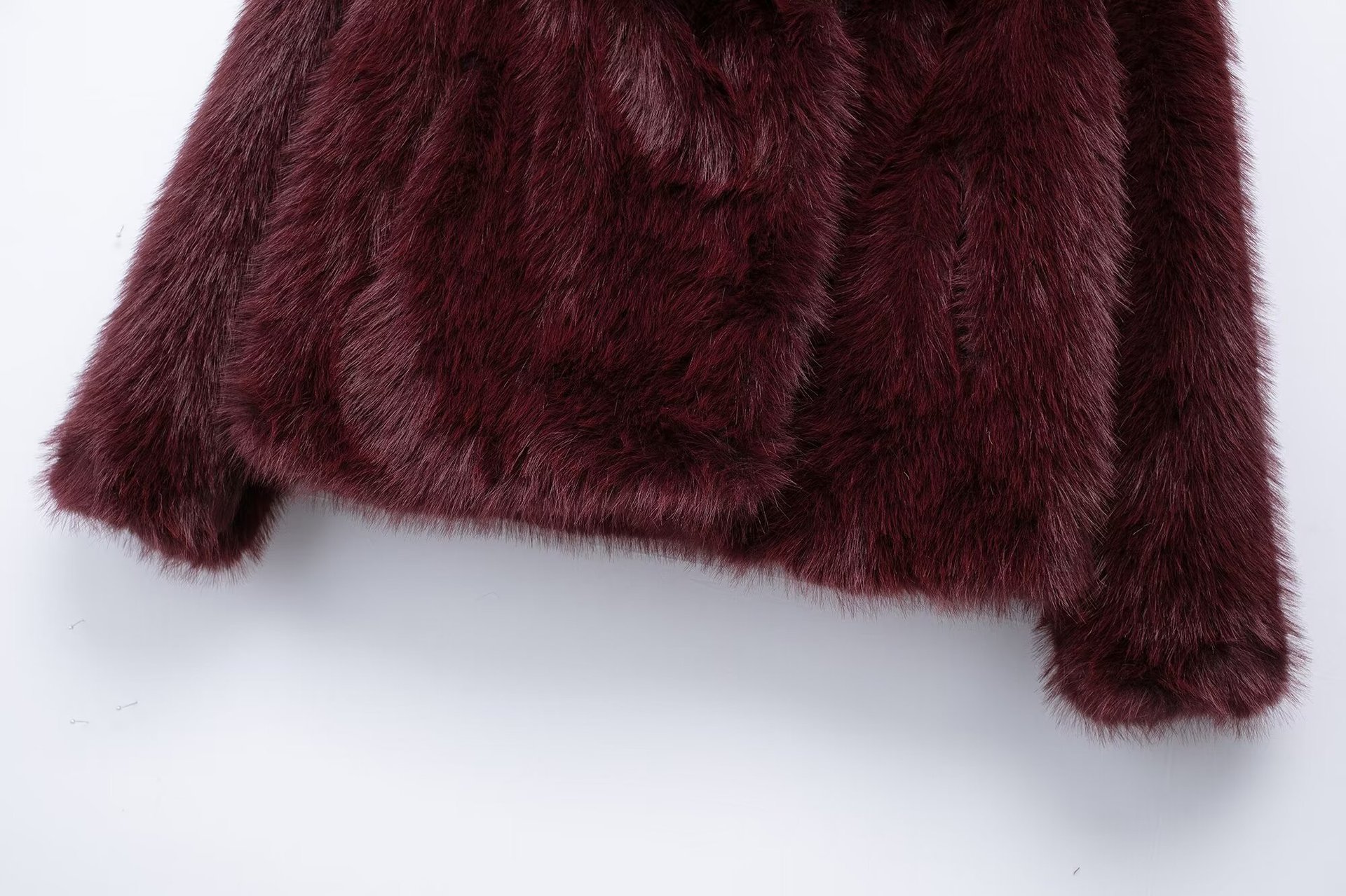 1330g Weight Faux Fur Coat Outerwear Type Long Sleeve Sleeve Length Single Breasted Placket Type Polyester Fabric Type Long Top Length Coat Tops Type Holiday Occasion Turndown Neckline Loose Fit Type Solid Color Pattern Winter, Autumn Season Women's Gender Pocket Design Elegant, Streetwear Style Women's Elegant Streetwear Solid Color Pocket Single Breasted Coat Faux Fur Coat 38