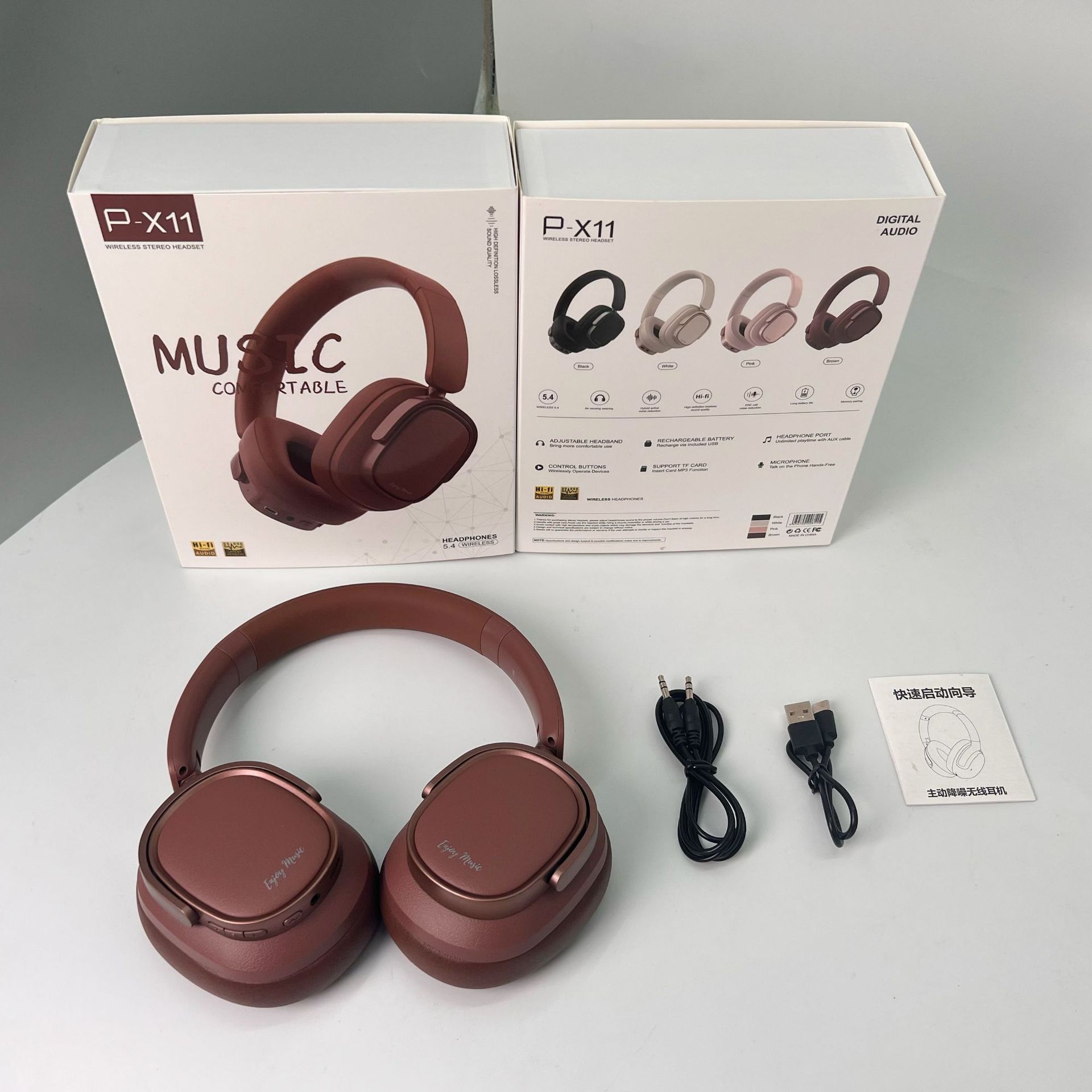 Retro nuevo producto activo reducción de ruido auriculares Bluetooth inalámbricos graves todo incluido fabricantes de auriculares al por mayor transfronterizos